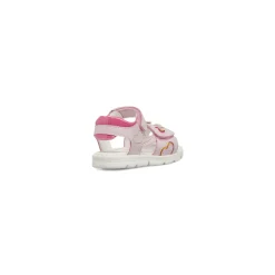 Sandali primi passi da Bambina rosa con cuoricini colorati Lumberjack