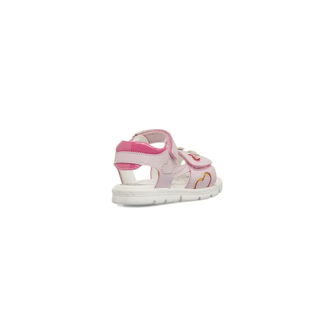 Sandali primi passi da Bambina rosa con cuoricini colorati Lumberjack