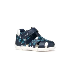 Sandali primi passi da Bambina blu con suola traspirante Geox
