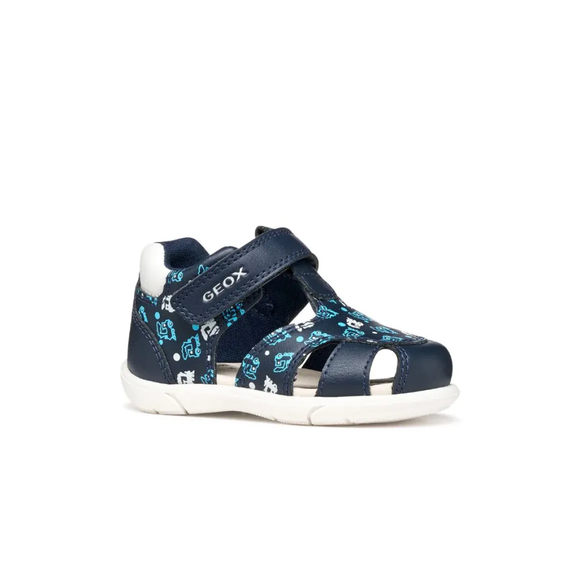 Sandali primi passi da Bambina blu con suola traspirante Geox