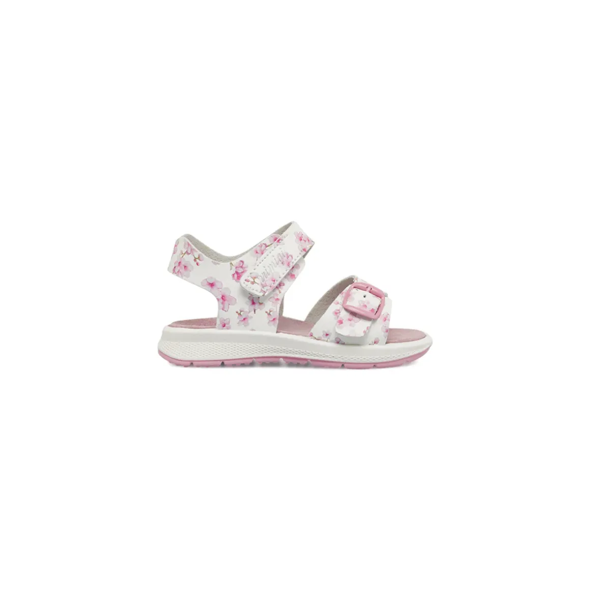 Sandali Primi passi da Bambina rosa con stampa fiore e strappi Primigi