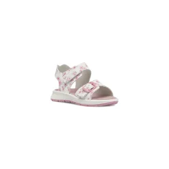 Sandali Primi passi da Bambina rosa con stampa fiore e strappi Primigi