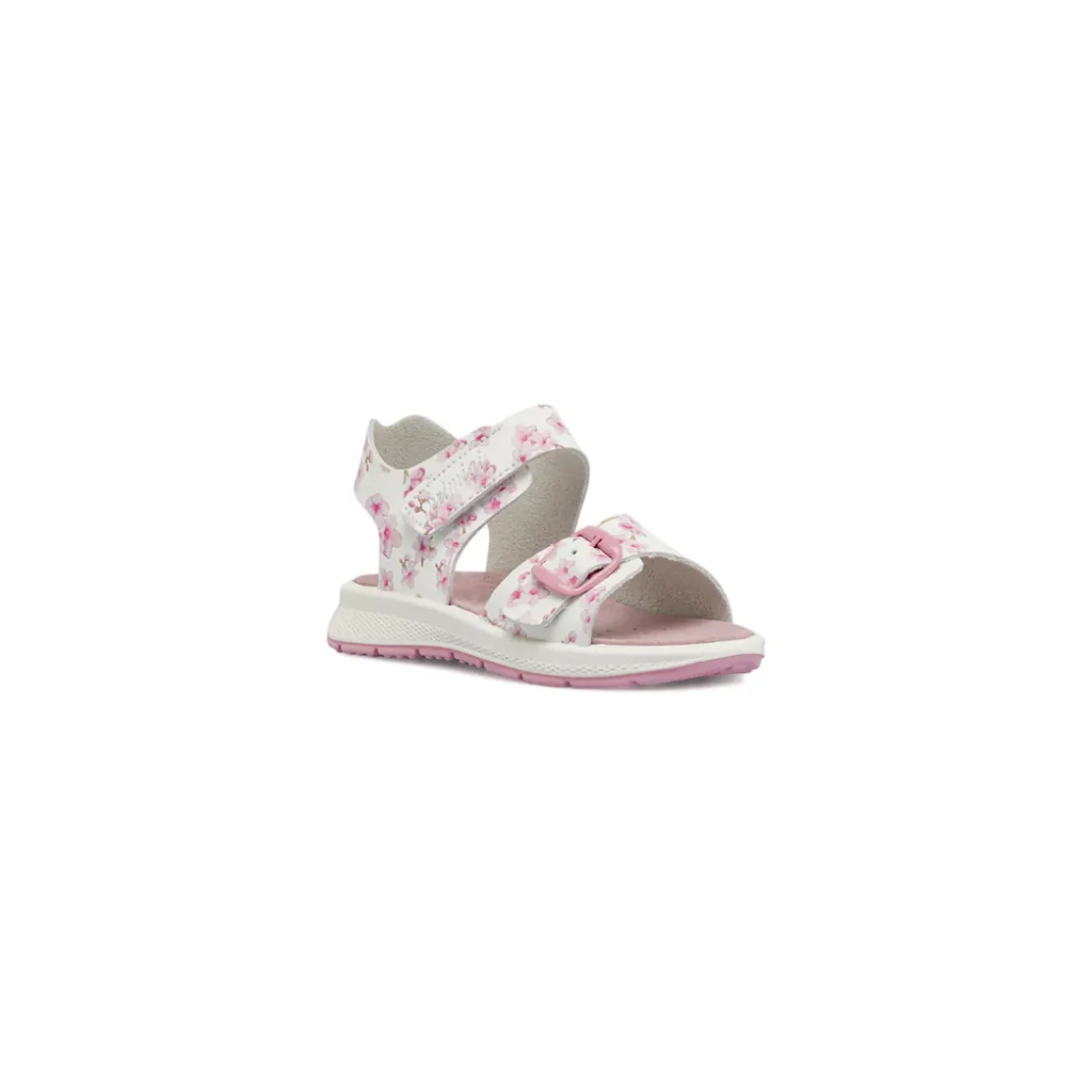 Sandali Primi passi da Bambina rosa con stampa fiore e strappi Primigi