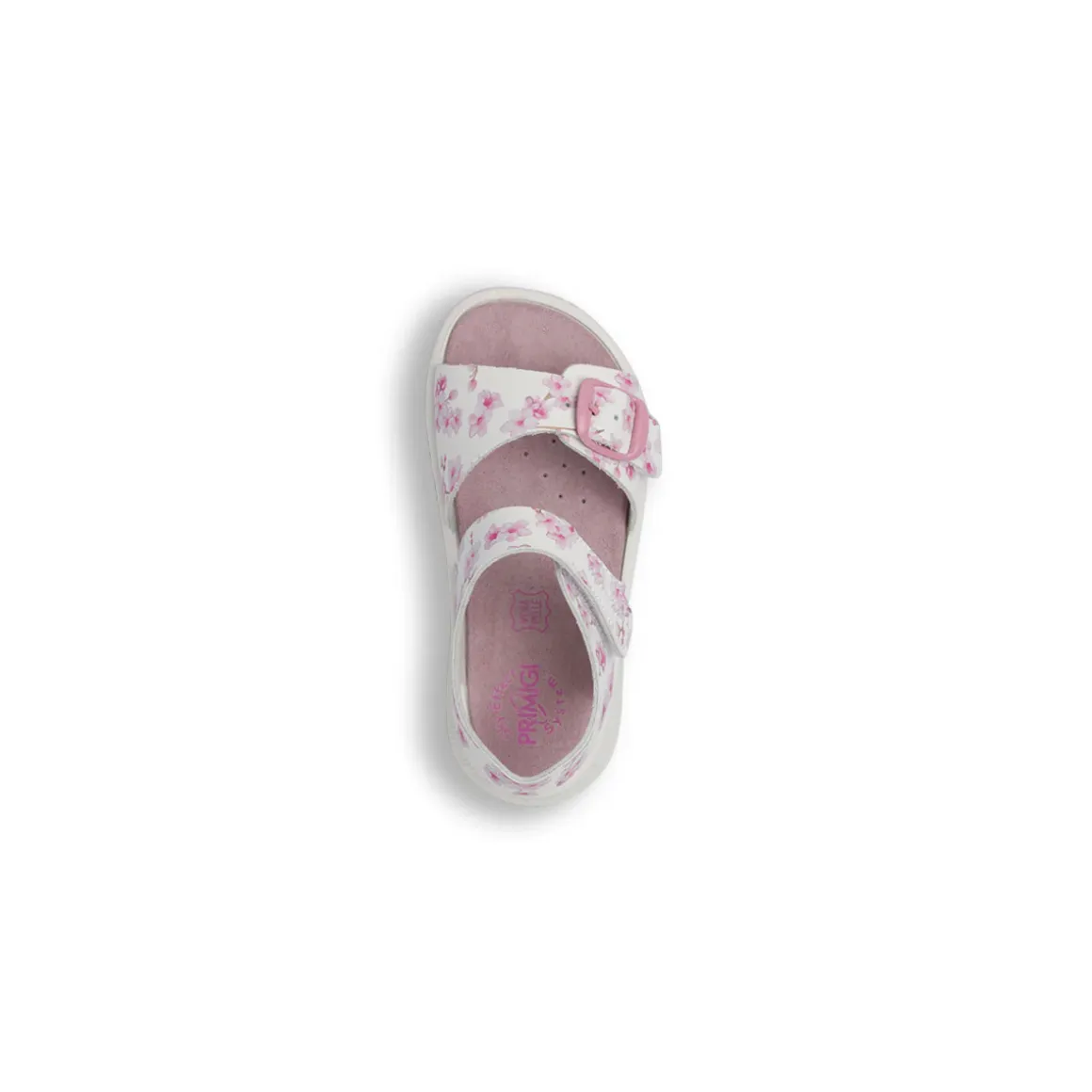 Sandali Primi passi da Bambina rosa con stampa fiore e strappi Primigi