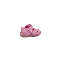 Sandali Primi passi da bambina rosa con fantasia floreale Chicco