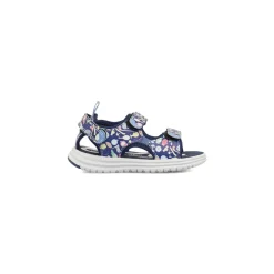 Sandali primi passi da Bambino blu con stampe e strappo Primigi
