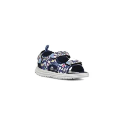 Sandali primi passi da Bambino blu con stampe e strappo Primigi