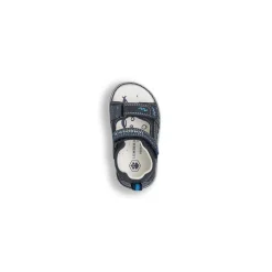 Sandali primi passi da Bambino blu con soletta in pelle Lumberjack
