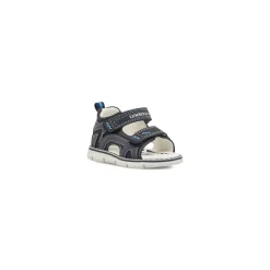 Sandali primi passi da Bambino blu con soletta in pelle Lumberjack