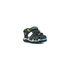 Sandali primi passi da Bambino blu con soletta in pelle Lumberjack