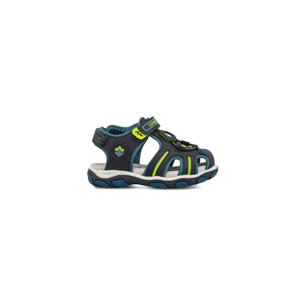 Sandali primi passi da Bambino blu con soletta in pelle Lumberjack