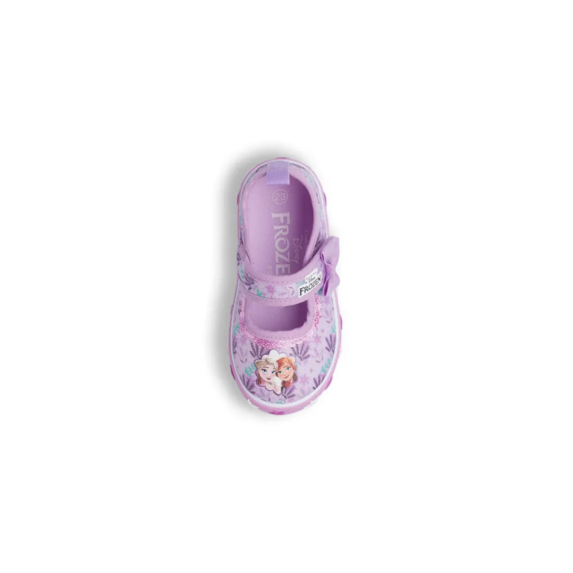 Sandali Primi Passi Frozen Lilla da Bambina con fiocchetto