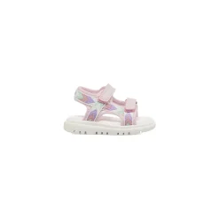 Sandali primi passi rosa da Bambina con inserto multicolor Lumberjack