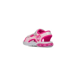 Sandali rosa con dettagli argento da Bambina e stampa Barbie