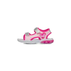 Sandali rosa con dettagli argento da Bambina e stampa Barbie