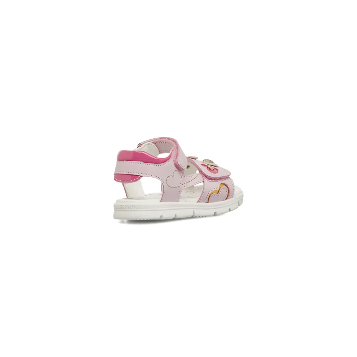 Sandali rosa da Bambina con cuori e cinturino a strappo Lumberjack