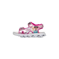 Sandali rosa da Bambina con dettagli metallizzati e stampa Barbie