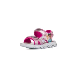 Sandali rosa da Bambina con dettagli metallizzati e stampa Barbie
