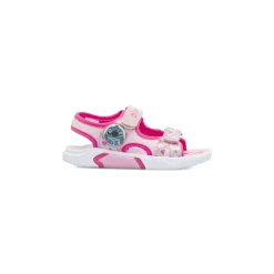 Sandali Rosa da Bambina con doppia chiusura a strappo Lilo & Stitch