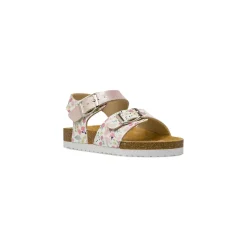 Sandali rosa da Bambina con fantasia floreale Le scarpe di Alice