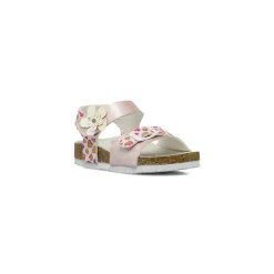 Sandali rosa da Bambina con fantasia a cuori glitter e fiore Settenote