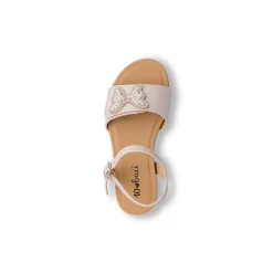 Sandali Rosa da Bambina con farfalla di Perline Dieci Baci