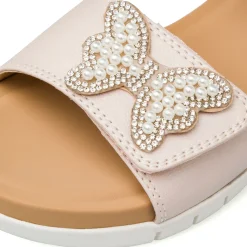 Sandali Rosa da Bambina con farfalla di Perline Dieci Baci