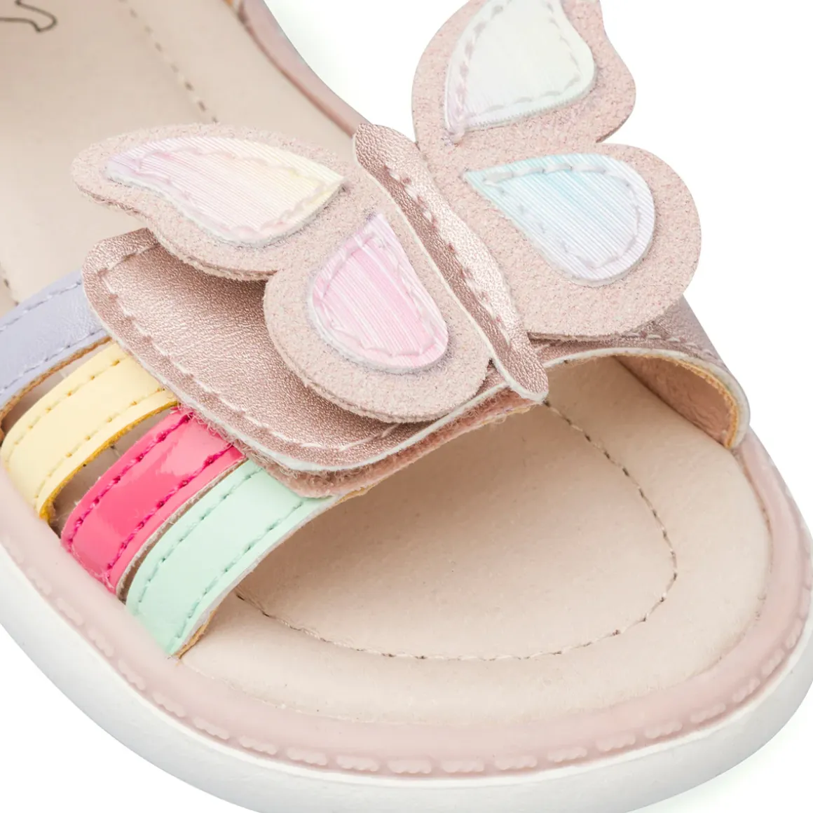Sandali Rosa da Bambina con farfalla Le scarpe di Alice
