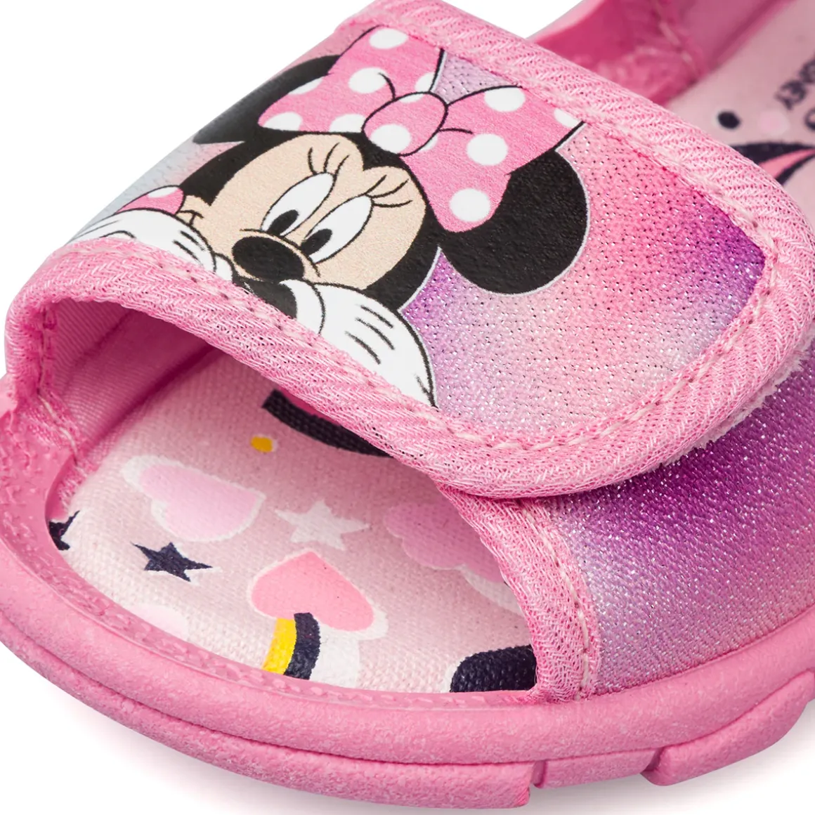 Sandali rosa da Bambina con fiocchetto e glitter Minnie