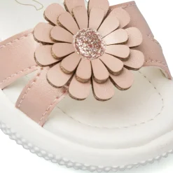 Sandali Rosa da Bambina con fiore in rilievo Le scarpe di Alice