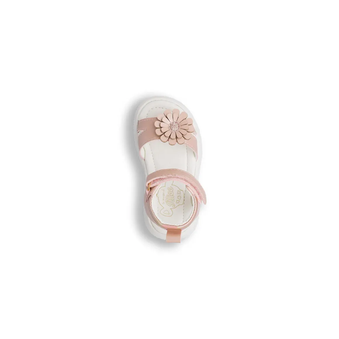 Sandali Rosa da Bambina con fiore in rilievo Le scarpe di Alice