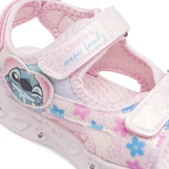 Sandali rosa da Bambina con luci e dettagli glitter Lilo & Stitch