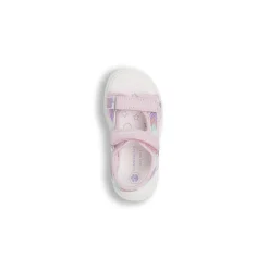 Sandali rosa da Bambina con ricami multicolor e strappo Lumberjack