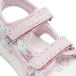 Sandali rosa da Bambina con ricami multicolor e strappo Lumberjack