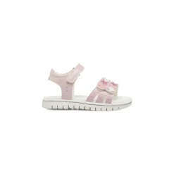 Sandali rosa da Bambina con stelle glitterate e strappo Lumberjack