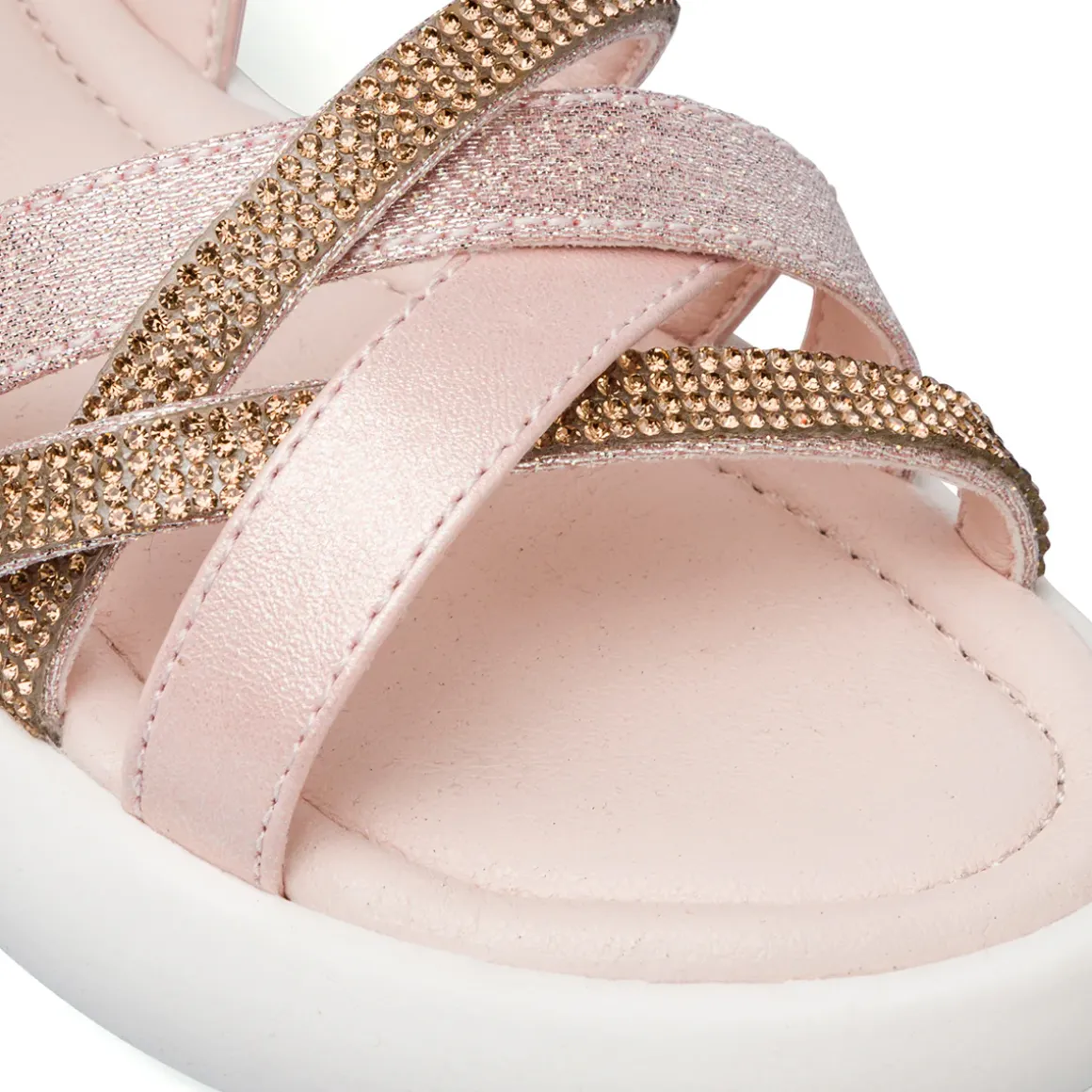 Sandali rosa da Bambina e Ragazza con cinturino e dettagli glitter Swish Jeans