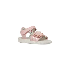 Sandali rosa da Bambina Le scarpe di Alice con fiore