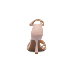Sandali rosa da donna con inserti in strass gioiello e tacco a stiletto 8,5 cm Swish Jeans