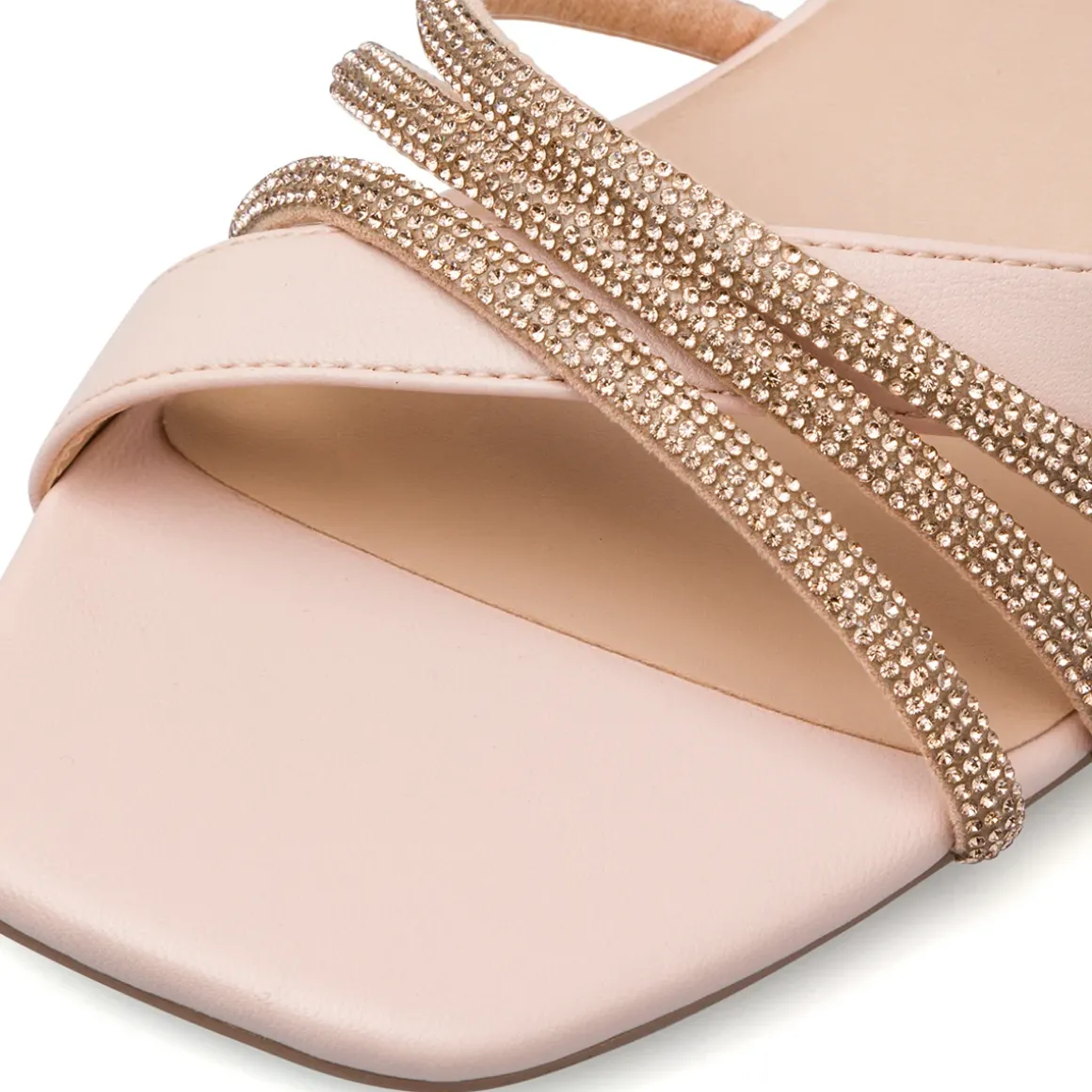 Sandali rosa da donna con inserti in strass gioiello e tacco a stiletto 8,5 cm Swish Jeans