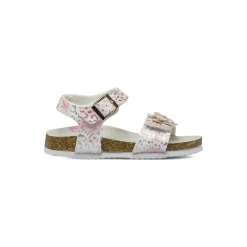 Sandali rosa e bianchi da Ragazza con stampa iridescente Settenote