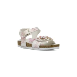 Sandali rosa e bianchi da Ragazza con stampa iridescente Settenote