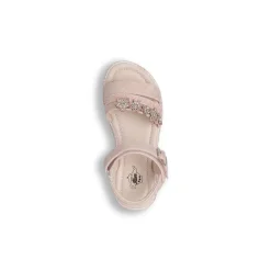 Sandali rosa glitter da Bambina con fiori e strass Le scarpe di Alice