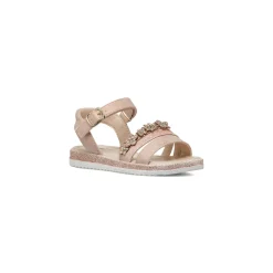 Sandali rosa glitter da Bambina con fiori e strass Le scarpe di Alice