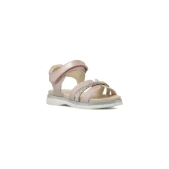 Sandali rosa perlati da Bambina con strass Le scarpe di Alice