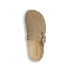 Sandali sabot beige da Donna con fibbia dorata Lora Ferres
