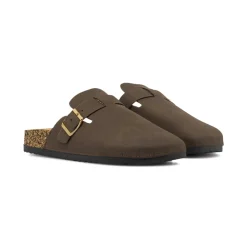 Sandali Sabot marroni da Donna con fibbia in metallo Lora Ferres