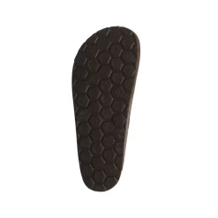 Sandali sabot marroni da Uomo con fibbia e soletta in pelle Lumberjack