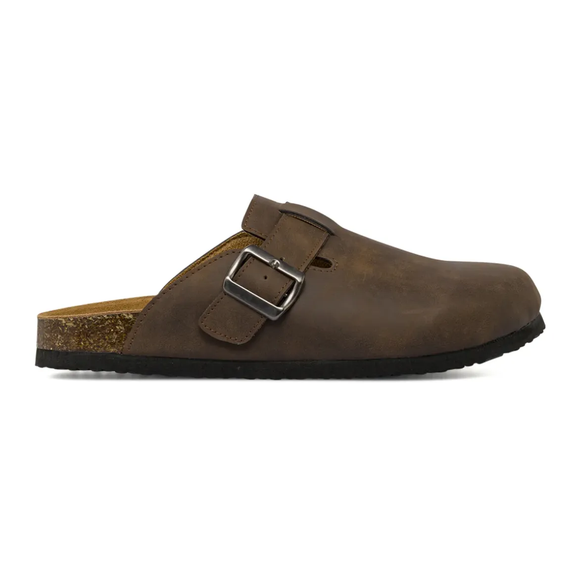 Sandali sabot marroni da Uomo con soletta in pelle Riflessi Urbani