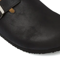 Sandali sabot neri da Uomo con soletta in pelle Riflessi Urbani