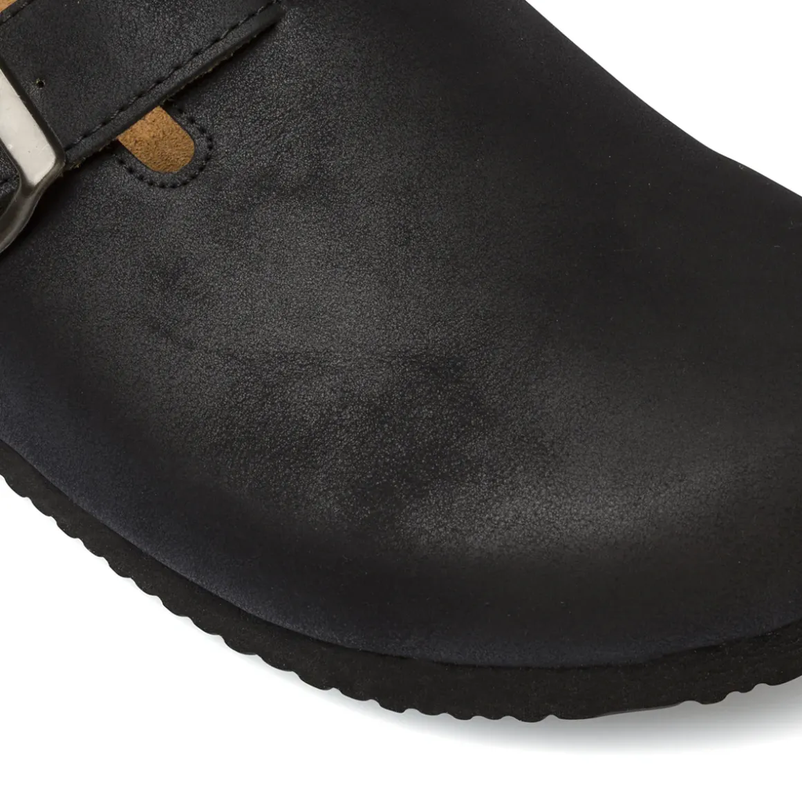 Sandali sabot neri da Uomo con soletta in pelle Riflessi Urbani